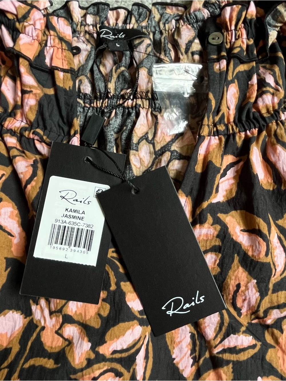 NWT Rails Kamila Top in Jasmine Floral Print Size Large - Picture 6 of 8
